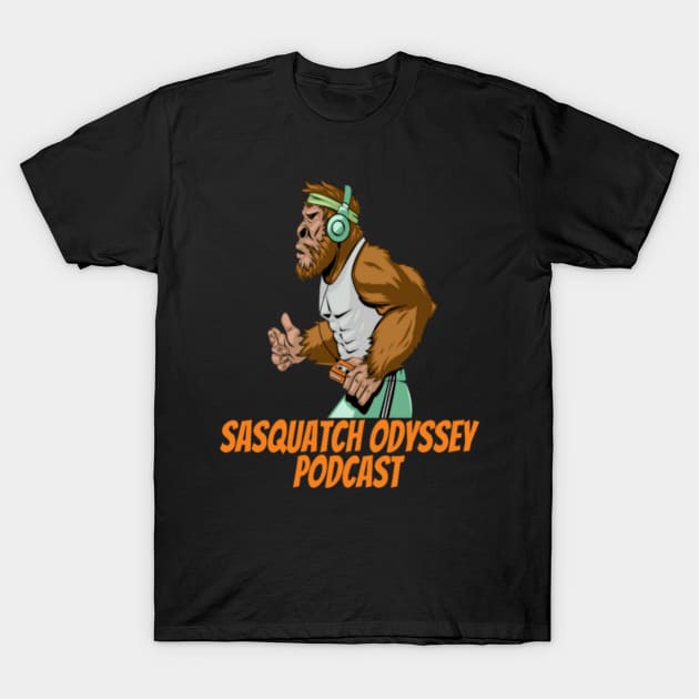 Sasquatch Odyssey Jogging Graphic T-Shirt by Paranormal World Productions Studio